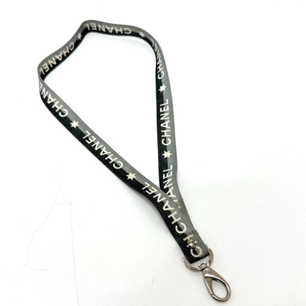 Chanel Pendant Necklace Canvas Gray #228823C47B